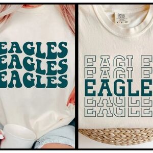 Superbowl winners Philly Eagles STACKED tshirt HIS or HERS